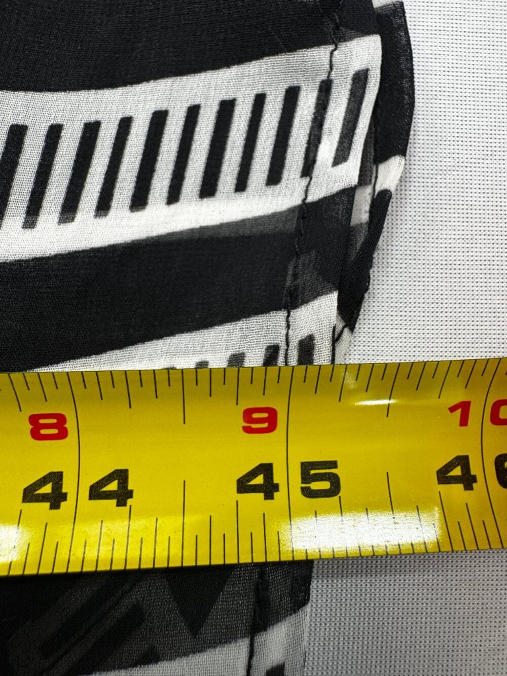IC by Connie K Striped Asymmetric Sleeveless Dress Black White Sz S - Picture 11 of 13
